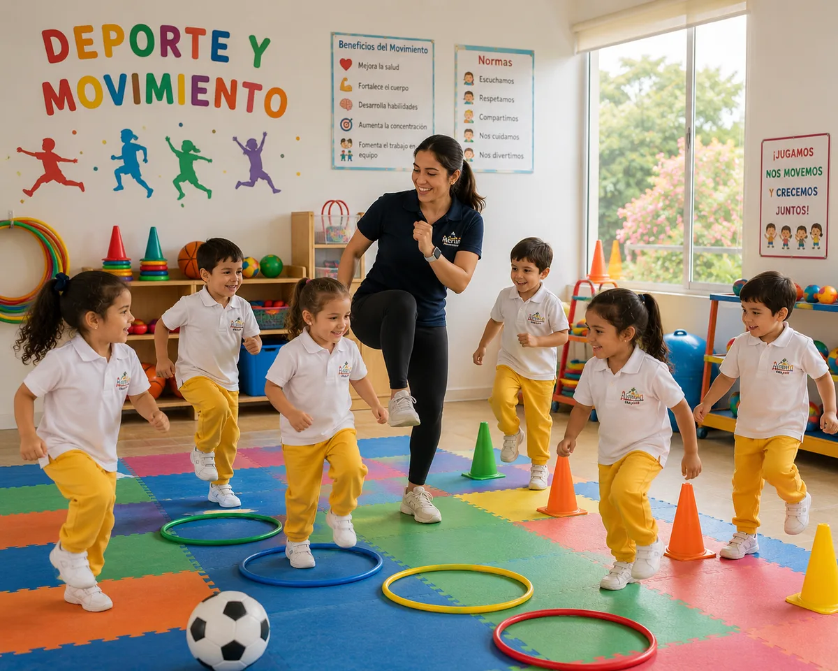 Deporte y movimiento en el Gimnasio Infantil Merlín